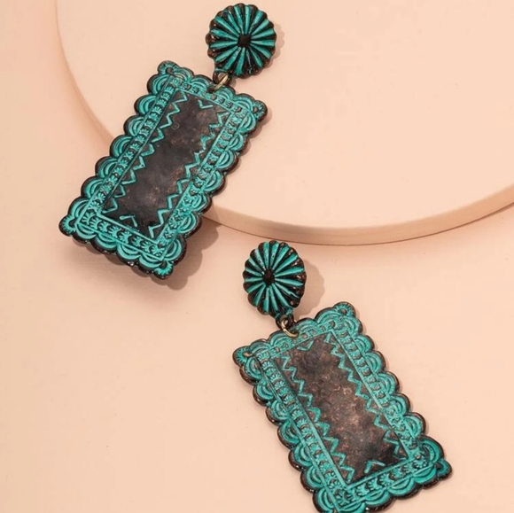 Vintage boho earrings - Picture 2 of 3